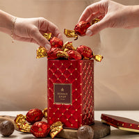 Luxury Chocolate Tins– Gourmet Chocolate Assortment, Premium Milk & Dark Chocolate Bonbons in Elegant Keepsake Tins