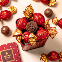 Luxury Chocolate Tins– Gourmet Chocolate Assortment, Premium Milk & Dark Chocolate Bonbons in Elegant Keepsake Tins