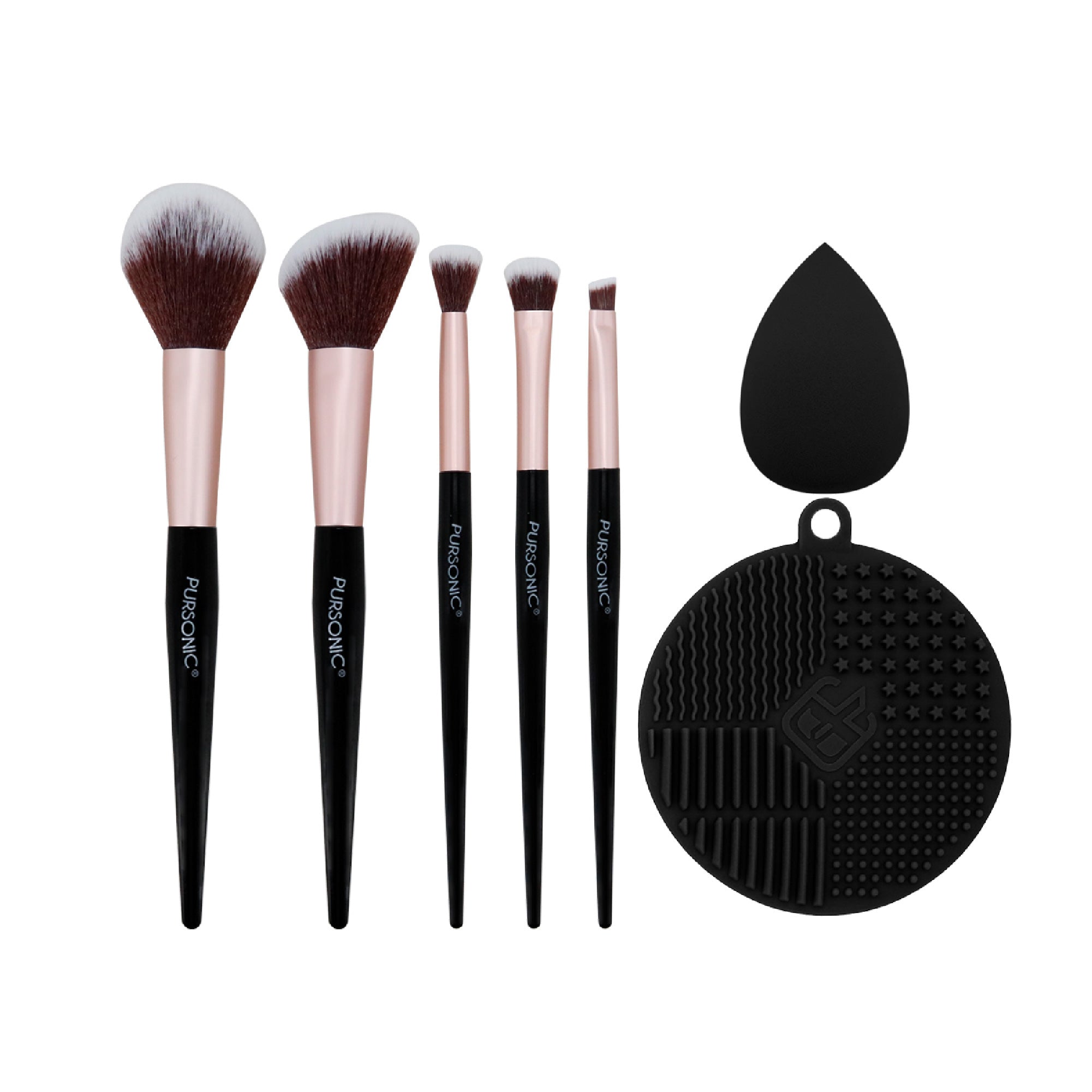 Pursonic Complete Glam 7-Piece Makeup Brush Set