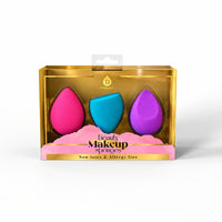 3-Pack Beauty Makeup Sponges – Multi-Shape Blenders for Flawless Application