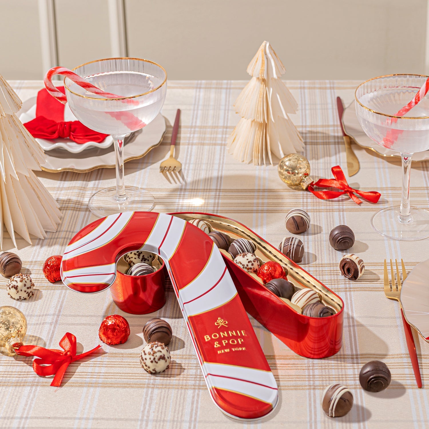 Candy Cane Gift Tin