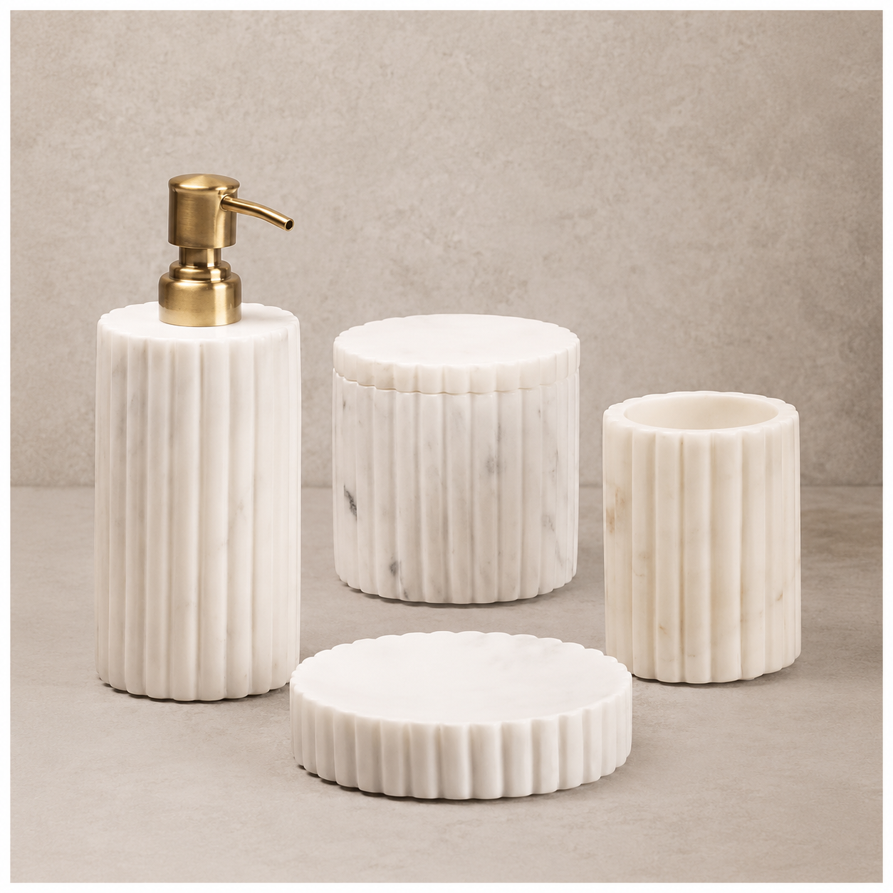 Marble Bath Set