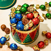 Christmas Chocolate Bon Bons Gift Tin – Hazelnut, Milk & Pistachio
