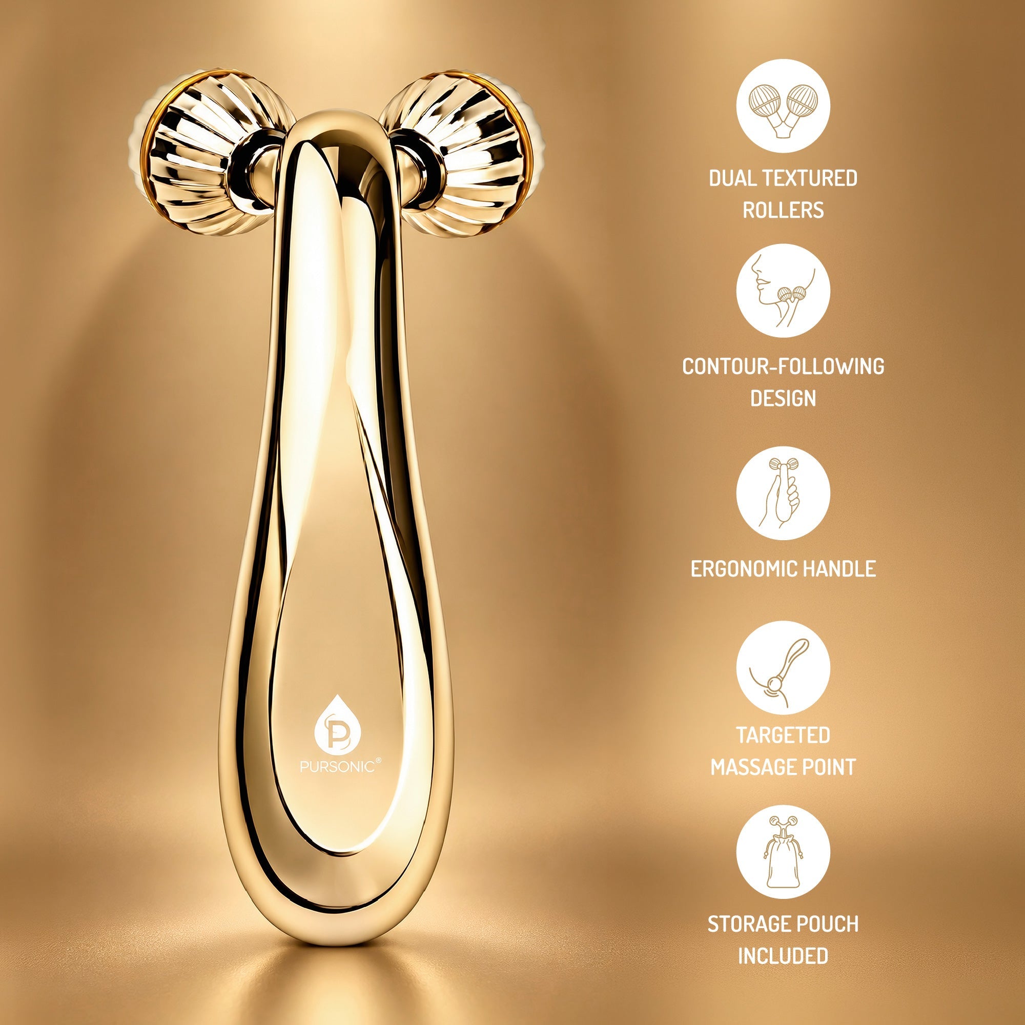 3D Facial Contour Roller – Dual Textured Rollers for Face, Neck & Body Massage