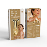 3D Facial Contour Roller – Dual Textured Rollers for Face, Neck & Body Massage