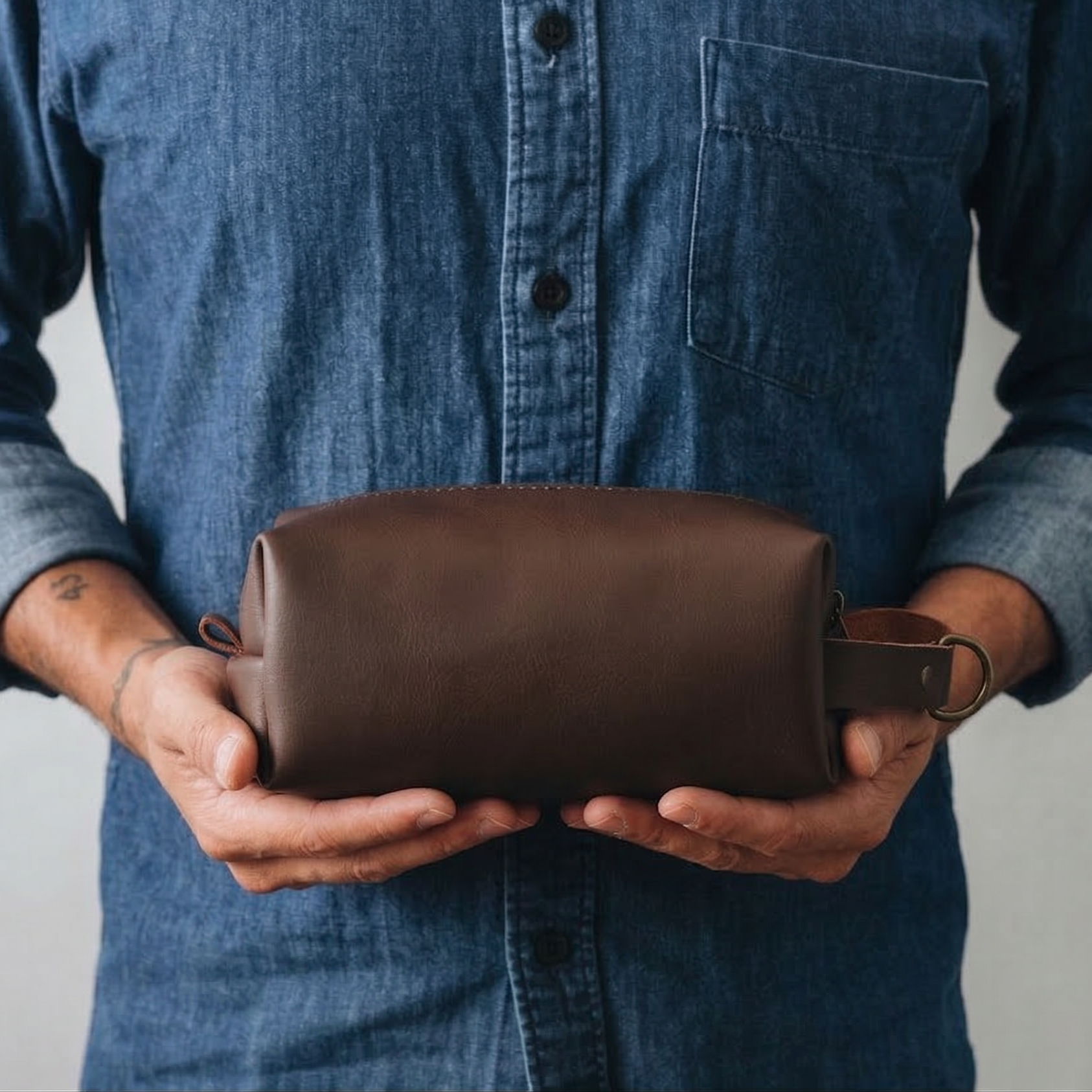Vegan Leather Dopp Kit