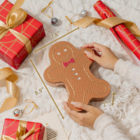 Gold Gingerbread Tin Filled with Festive Red & Gold Bon Bons
