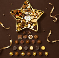 Christmas Chocolate Bon Bons Star Tin – Gourmet Holiday Gift