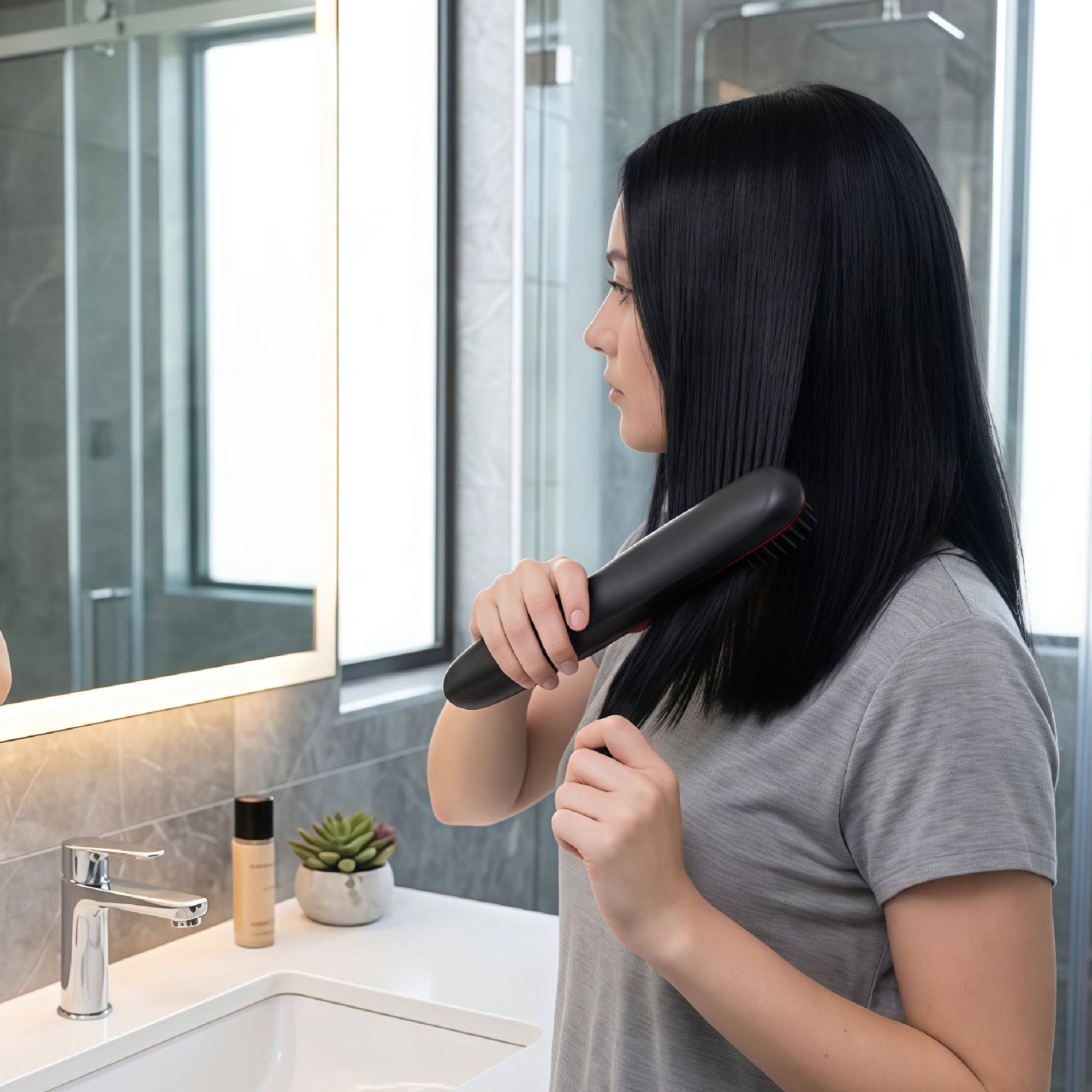Modern Velvet Heated Hair Straightener