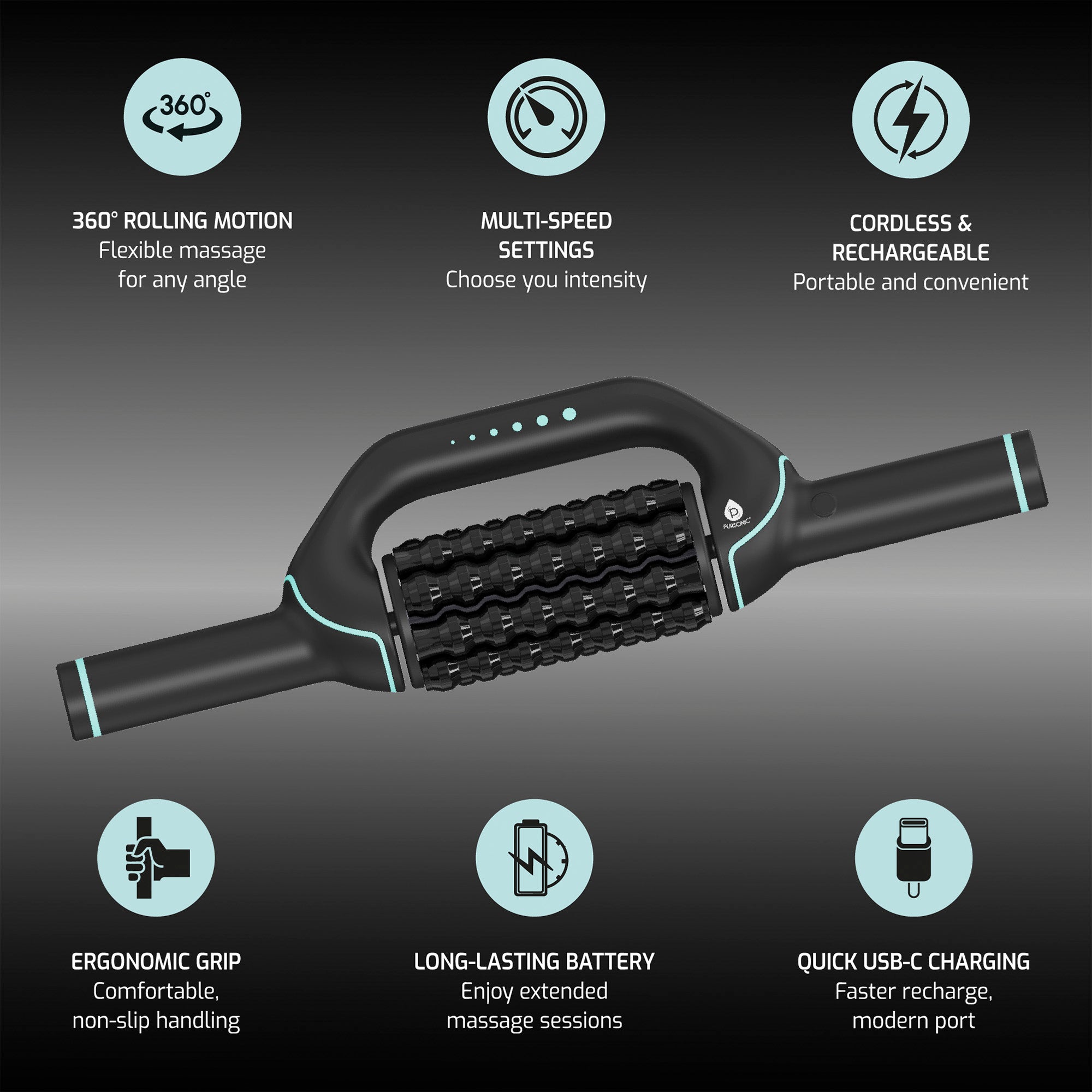 Rechargeable Rolling Massager – Relaxation Anytime, Anywhere