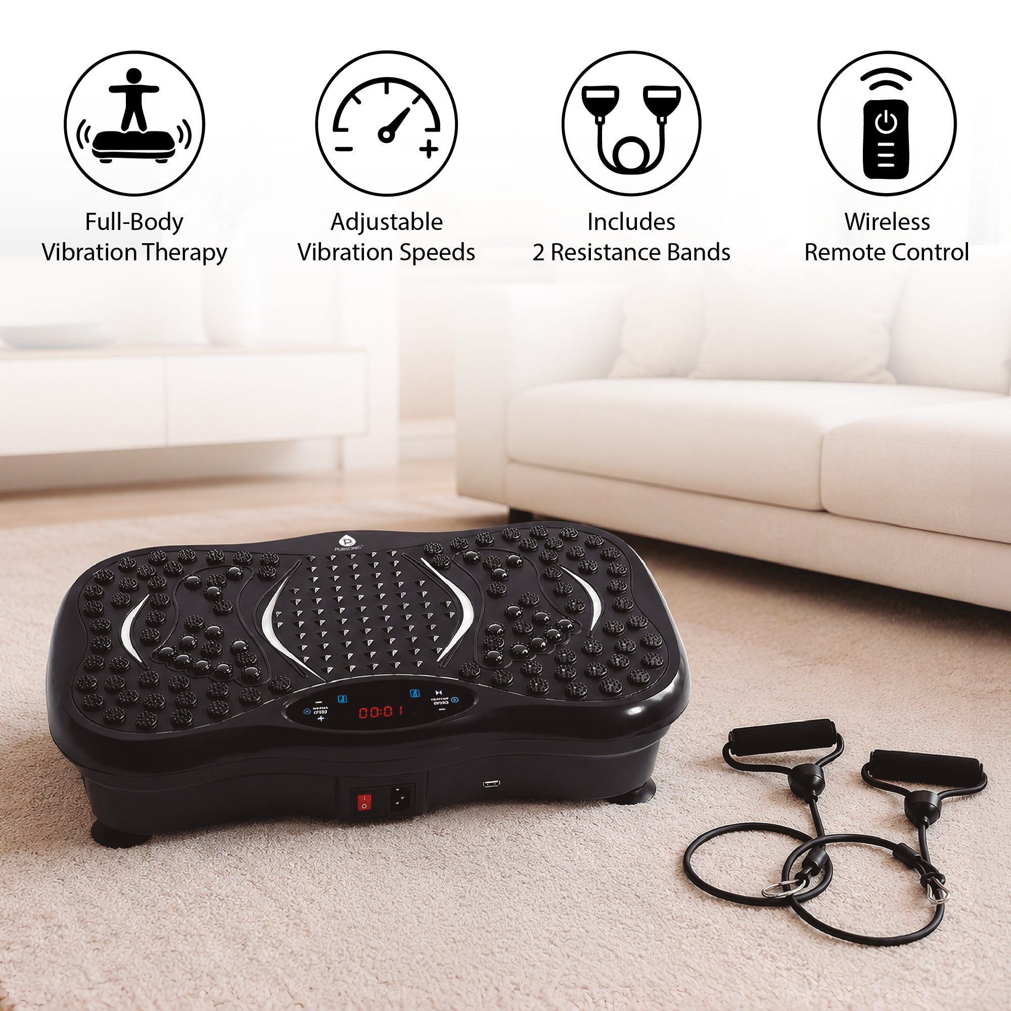 Vibration Plate Fitness Platform – Full-Body Exercise Machine