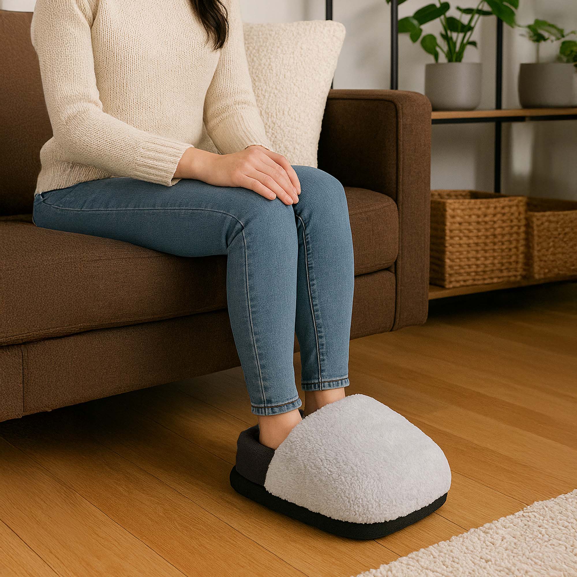 Ultra Plush Heated Foot Warmer & Massager – Cozy Relief Anytime, Anywhere