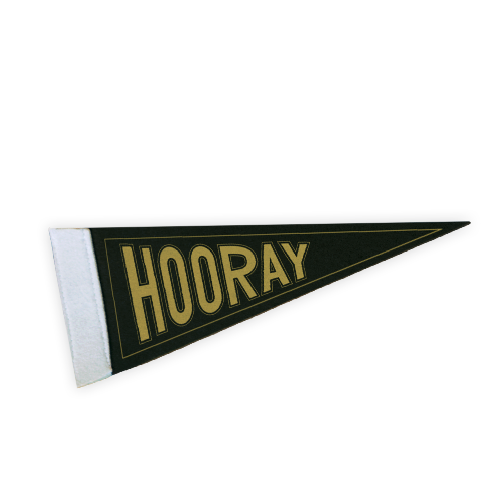 Hooray Pennant Flag