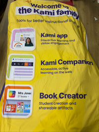 Kami 20 x 8 Zipper Banner & Frame w/ 4 LED Lights