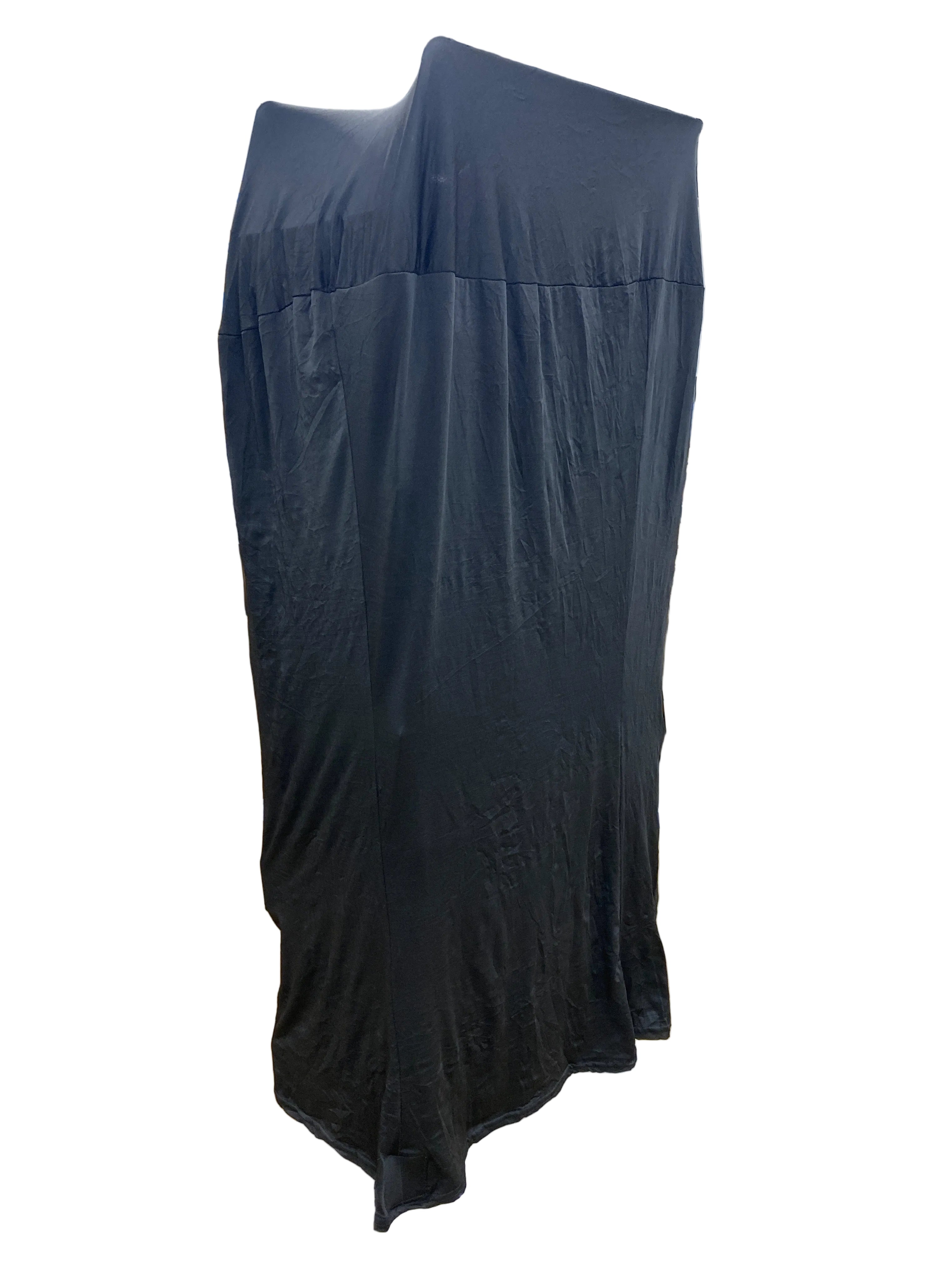 Juniper Square - Black Tall Round Stretch Tablecloth