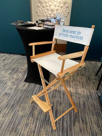Juniper Square - White Makeup Chair - The Best Seat in Private Markets