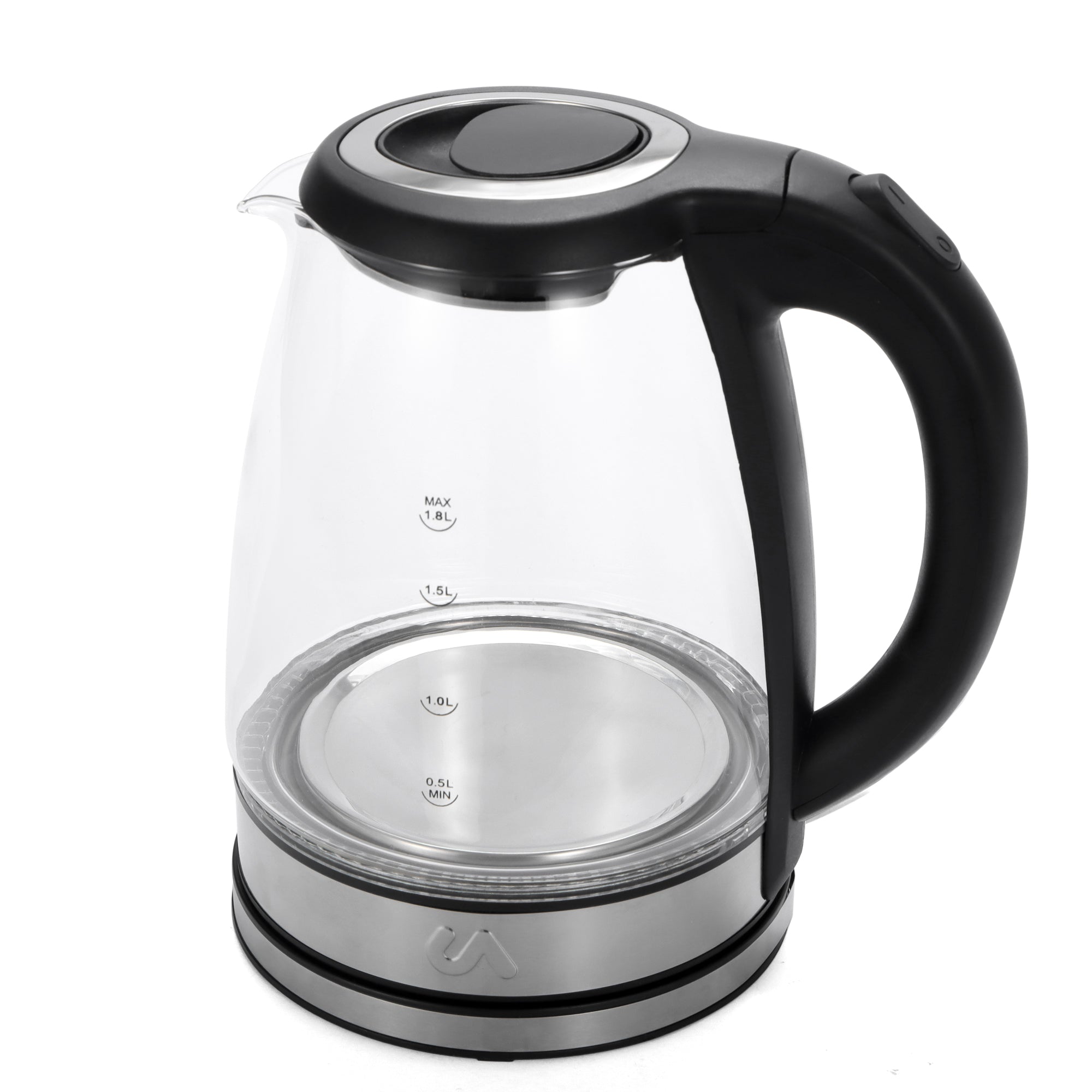 Electric Tea Kettle - 1.8L Glass & Stainless Steel Electric Tea Kettle