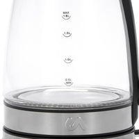 Electric Tea Kettle - 1.8L Glass & Stainless Steel Electric Tea Kettle