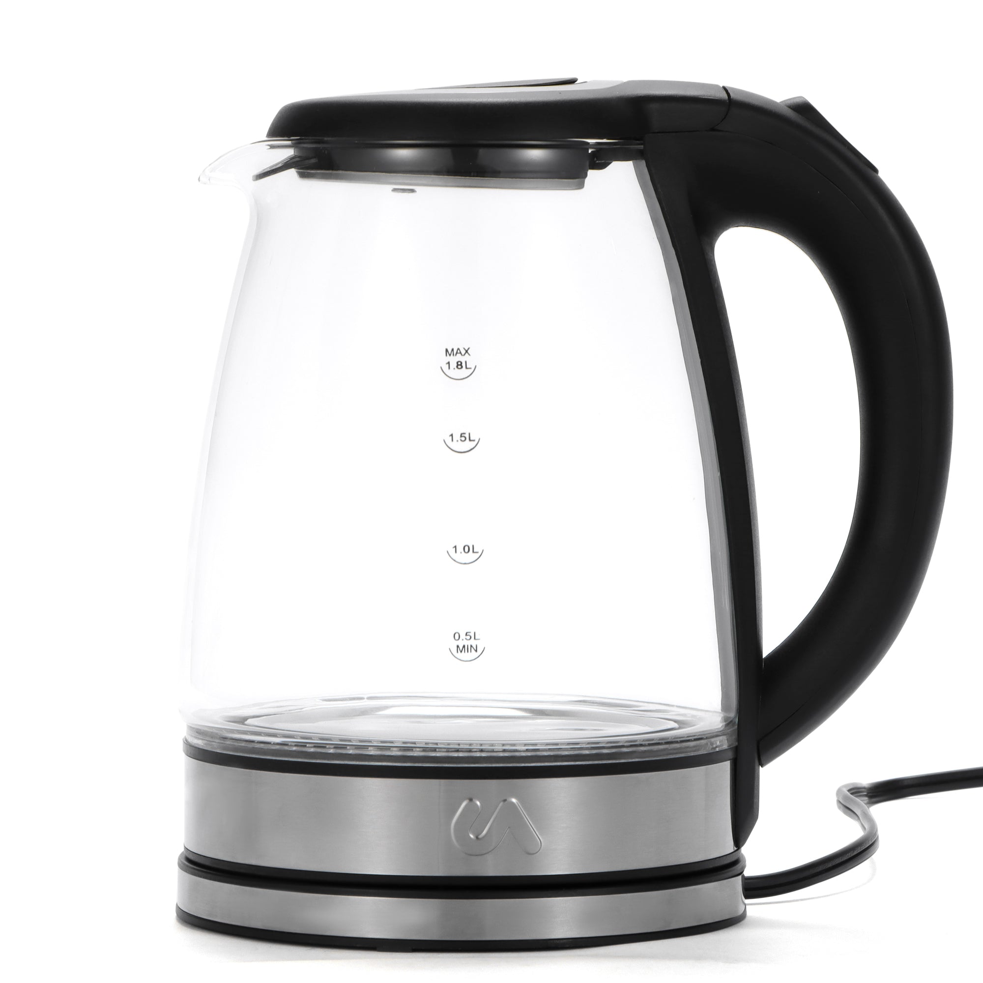 Electric Tea Kettle - 1.8L Glass & Stainless Steel Electric Tea Kettle