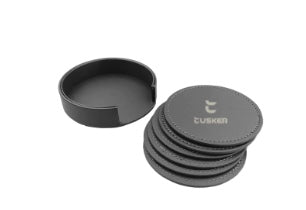 2025 Tusker PU Leather Coasters
