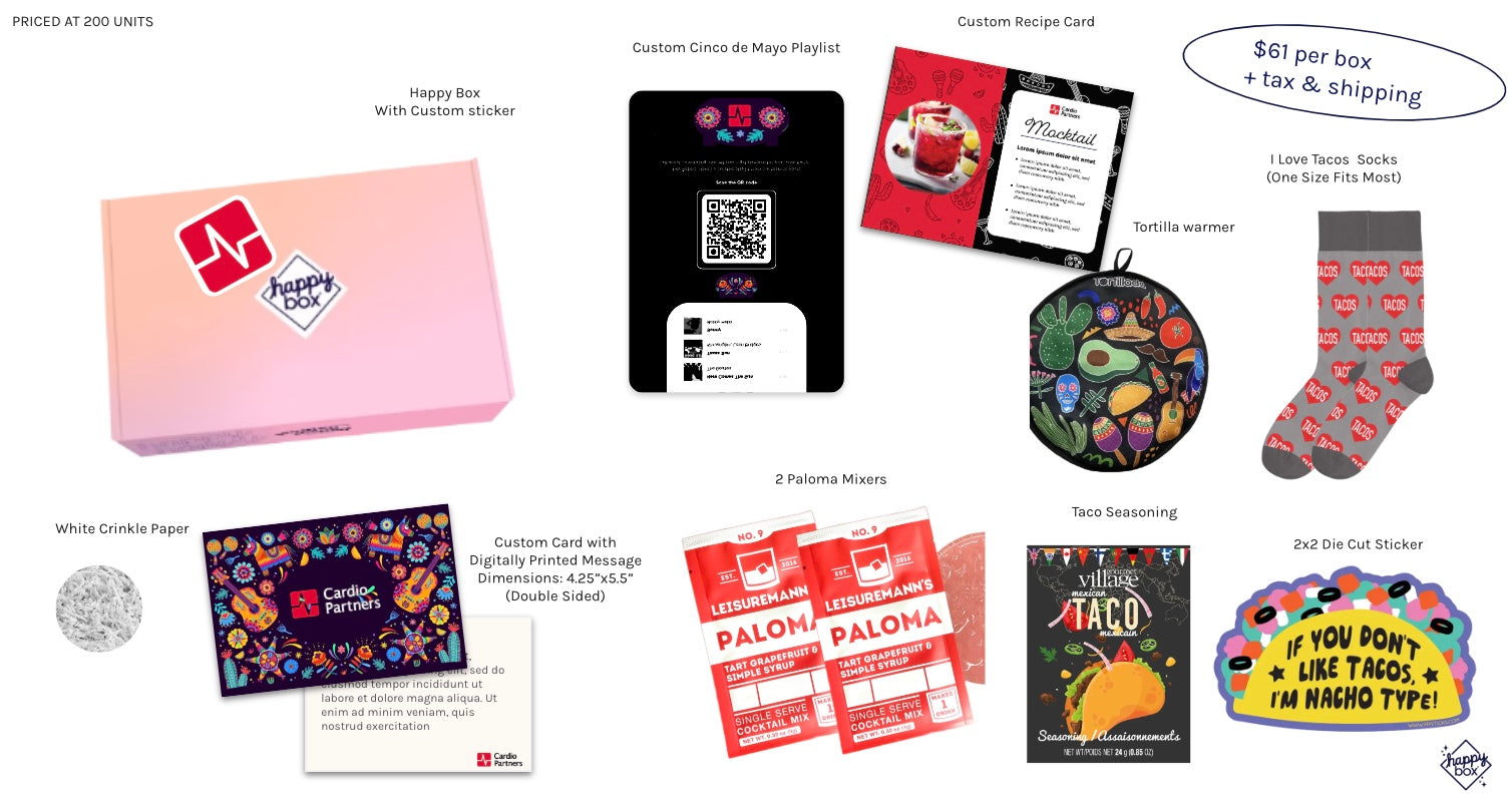 Cardio Partners Cinco de Mayo Marketing Box 2025