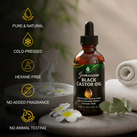 Jamaican Black Castor Oil – 100% Pure, Cold-Pressed Nourishment for Hair & Skin