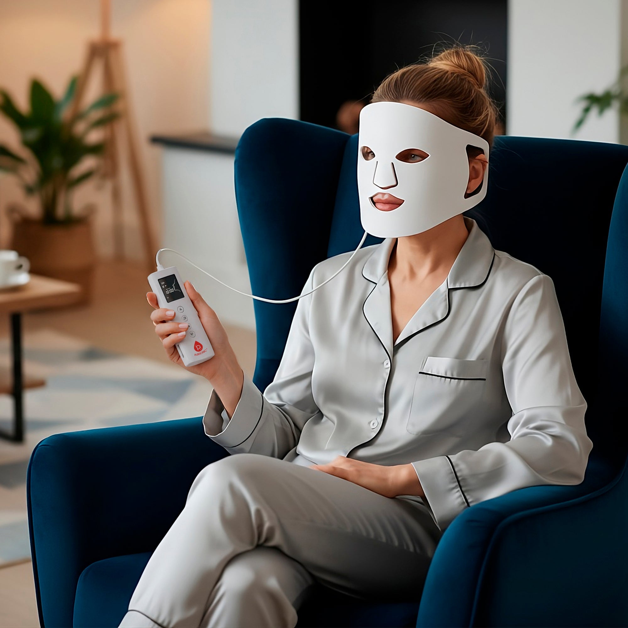 LED Light Therapy Mask with Smart Controller