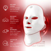 7-in-1 Led Light Therapy Mask for Face & Neck