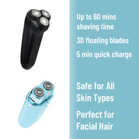 His & Her Shavers – Men’s Rechargeable Electric Shaver & Women’s Painless Facial Shaver