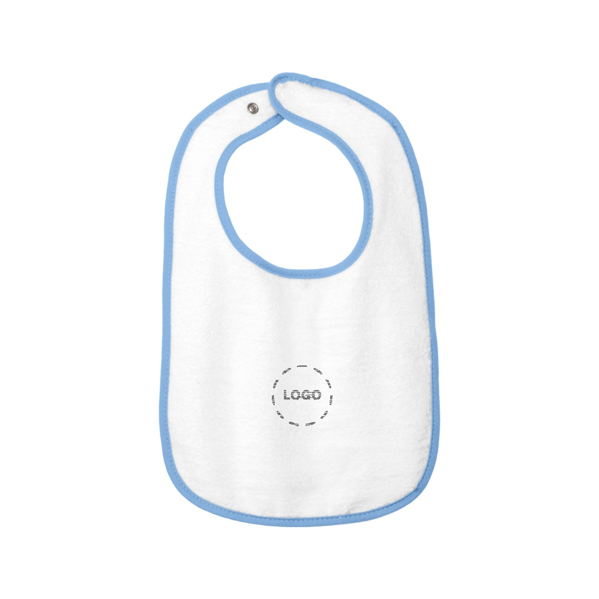 Rabbit Skins Infant Contrast Trim Terry Bib