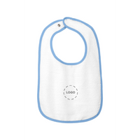 Rabbit Skins Infant Contrast Trim Terry Bib