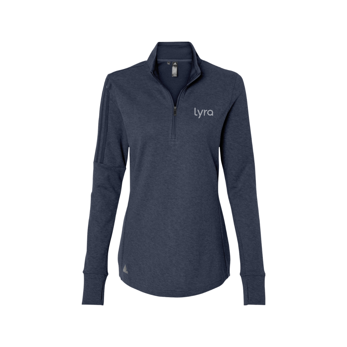 Lyra Adidas Women's 3-Stripes Quarter-Zip Sweater