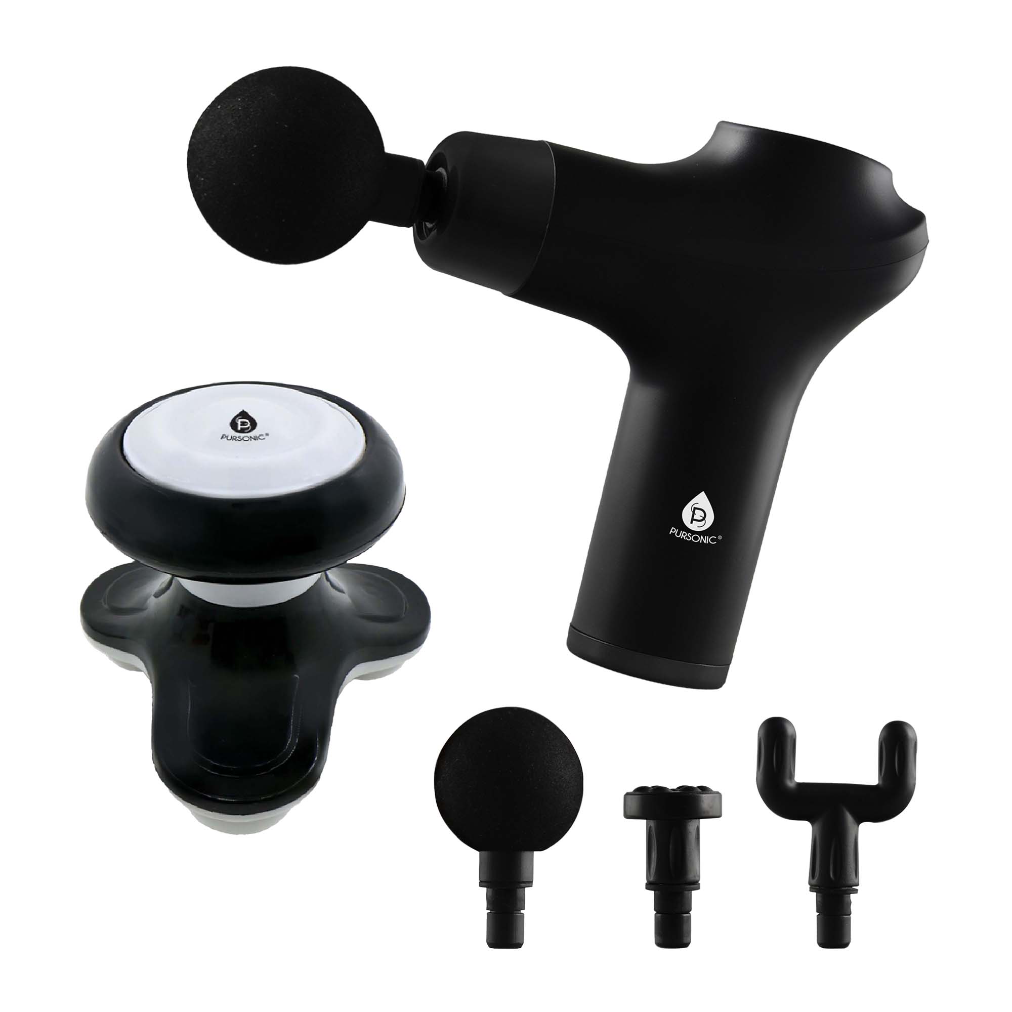 Muscle Recovery & Relaxation Power Duo: Massage Gun & Handheld Electric Sport Massager