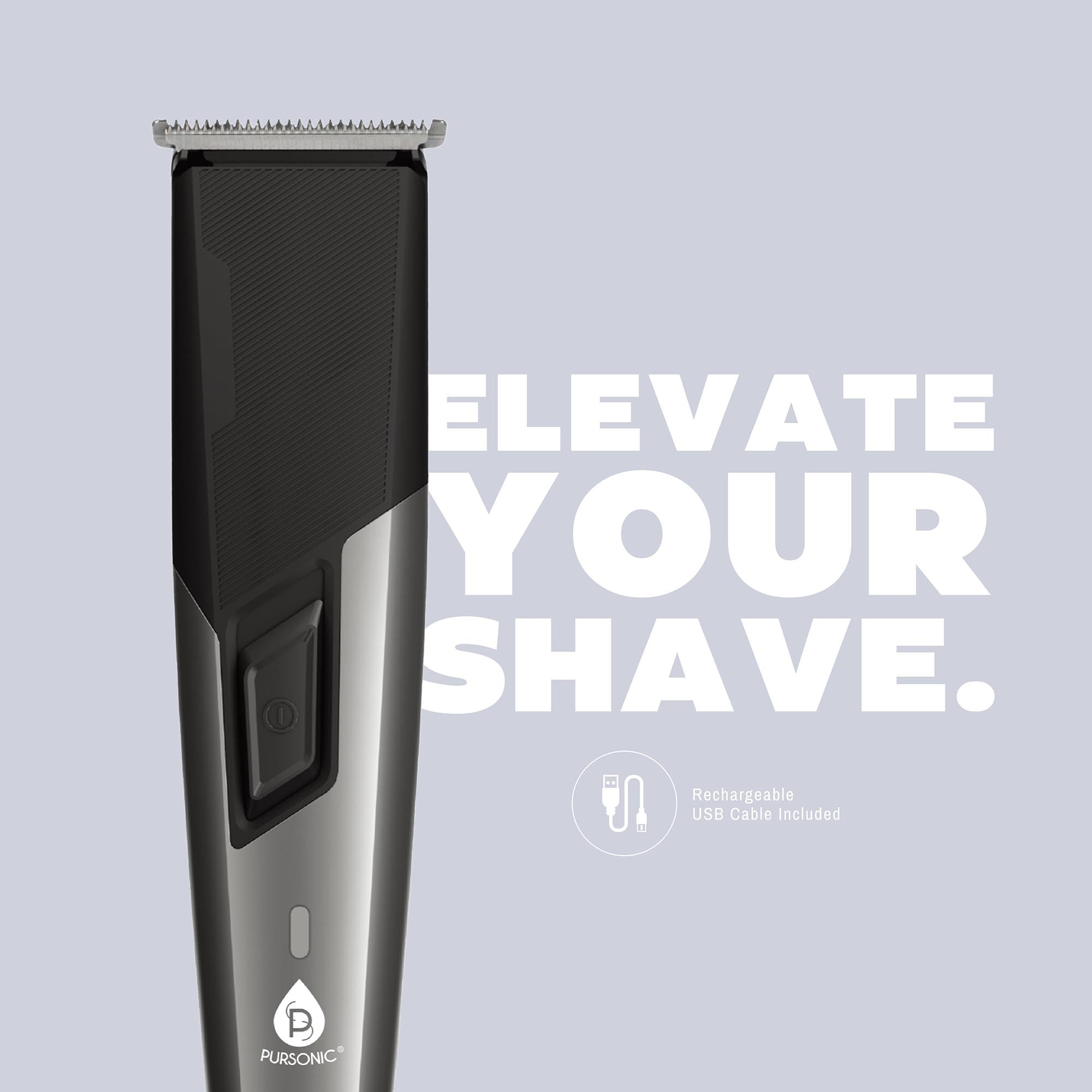 Rechargeable Men's Grooming Set - Complete Hair, Beard, Nose, and Ear Grooming Kit