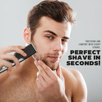 Rechargeable Men's Grooming Set - Complete Hair, Beard, Nose, and Ear Grooming Kit