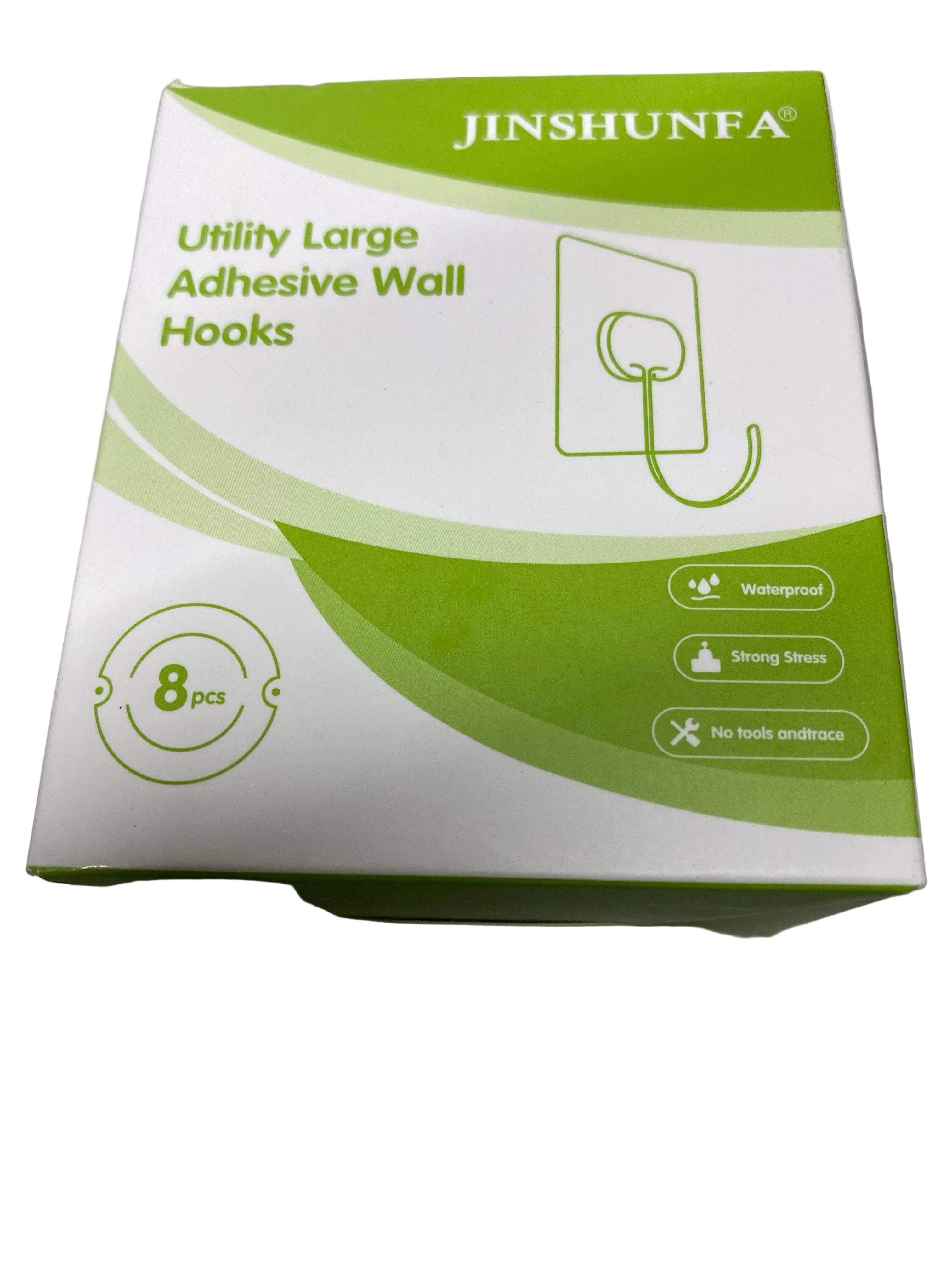 Kami Utility Large Adhesive Hooks Box (8 count)