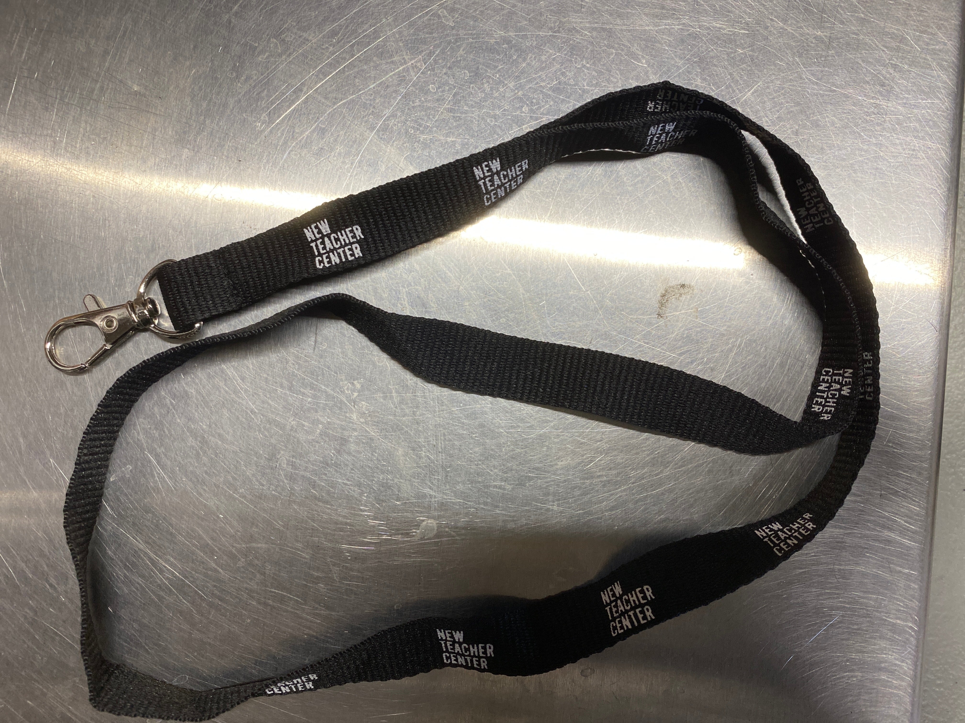 New Teacher Center Black NTS Lanyard