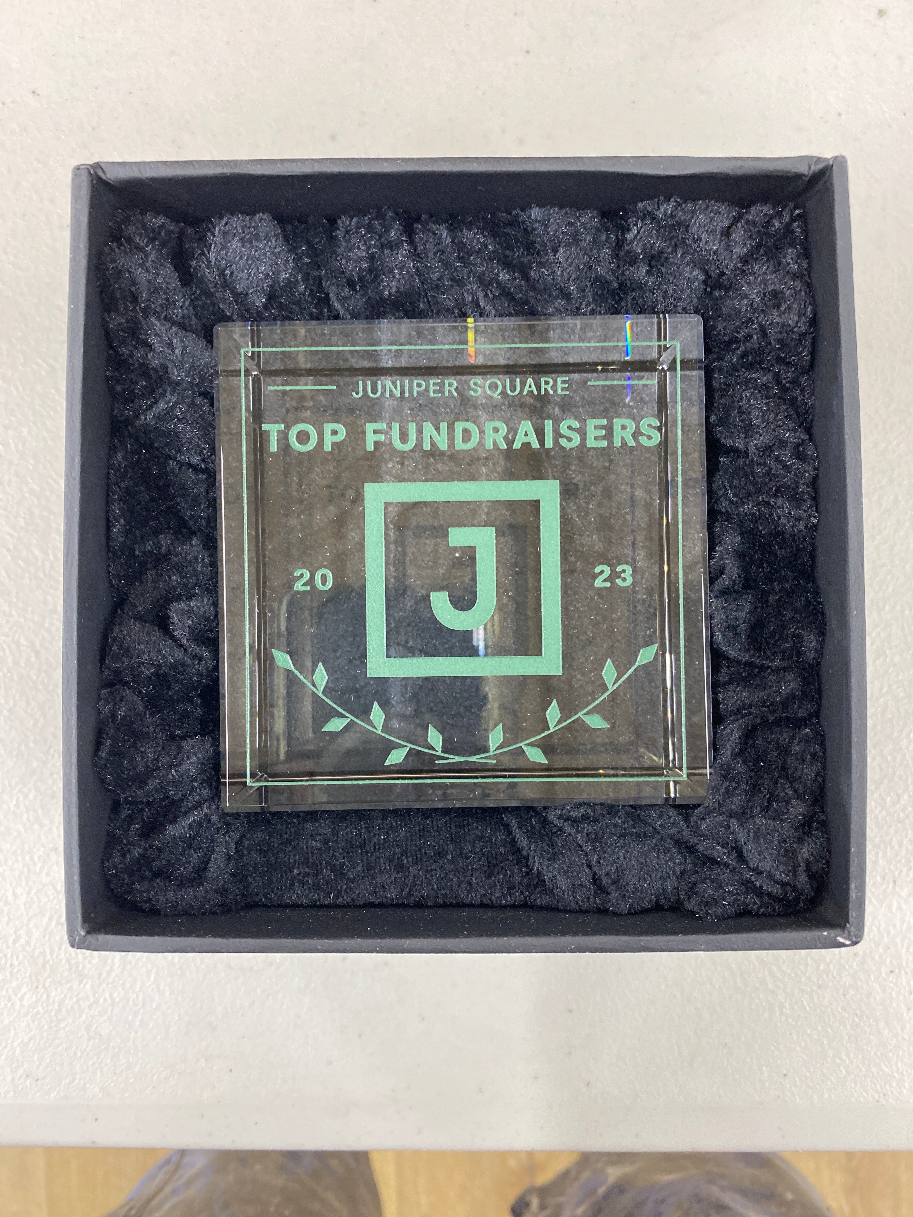 Top Fundraisers Glass Award