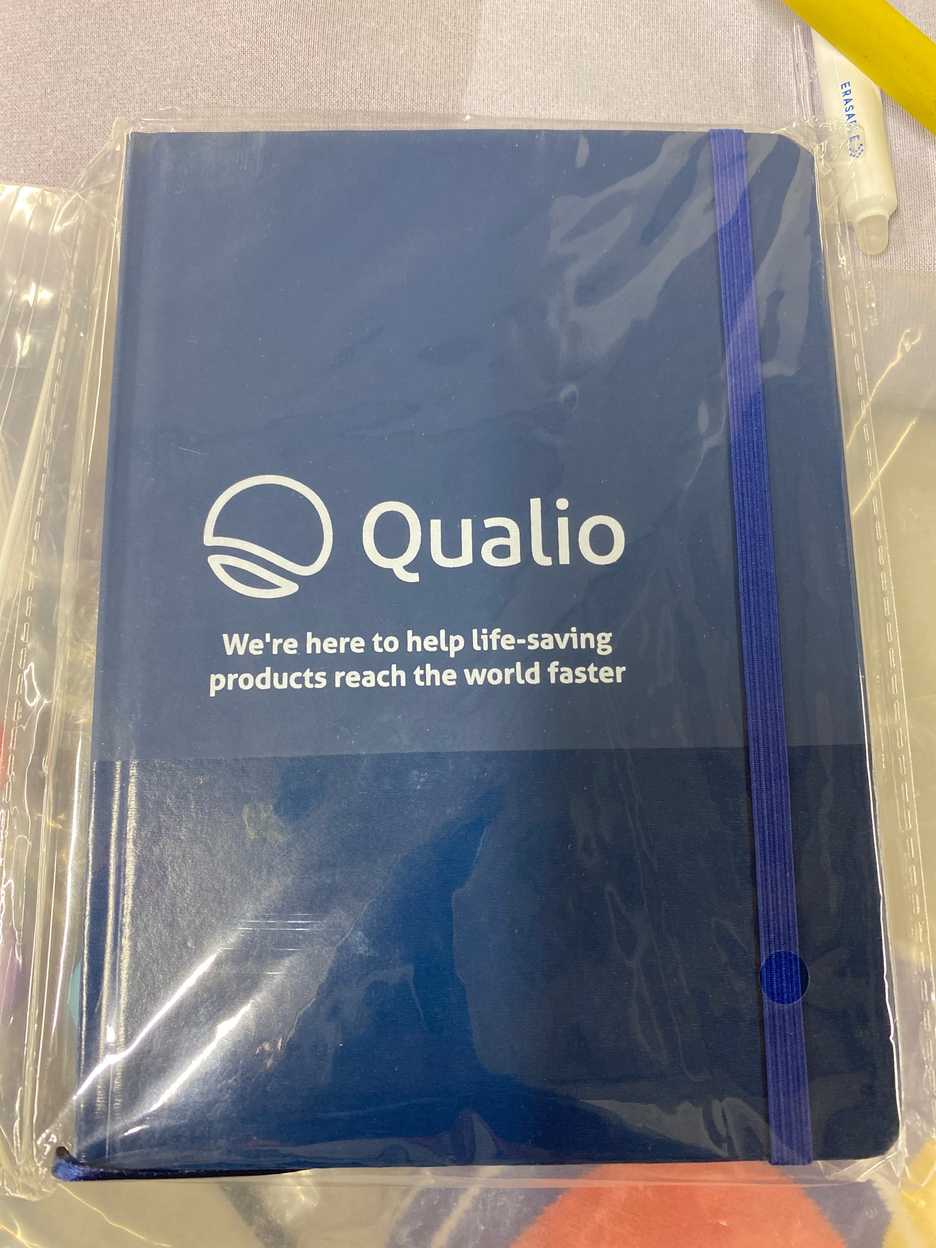 Qualio Blue Notebook