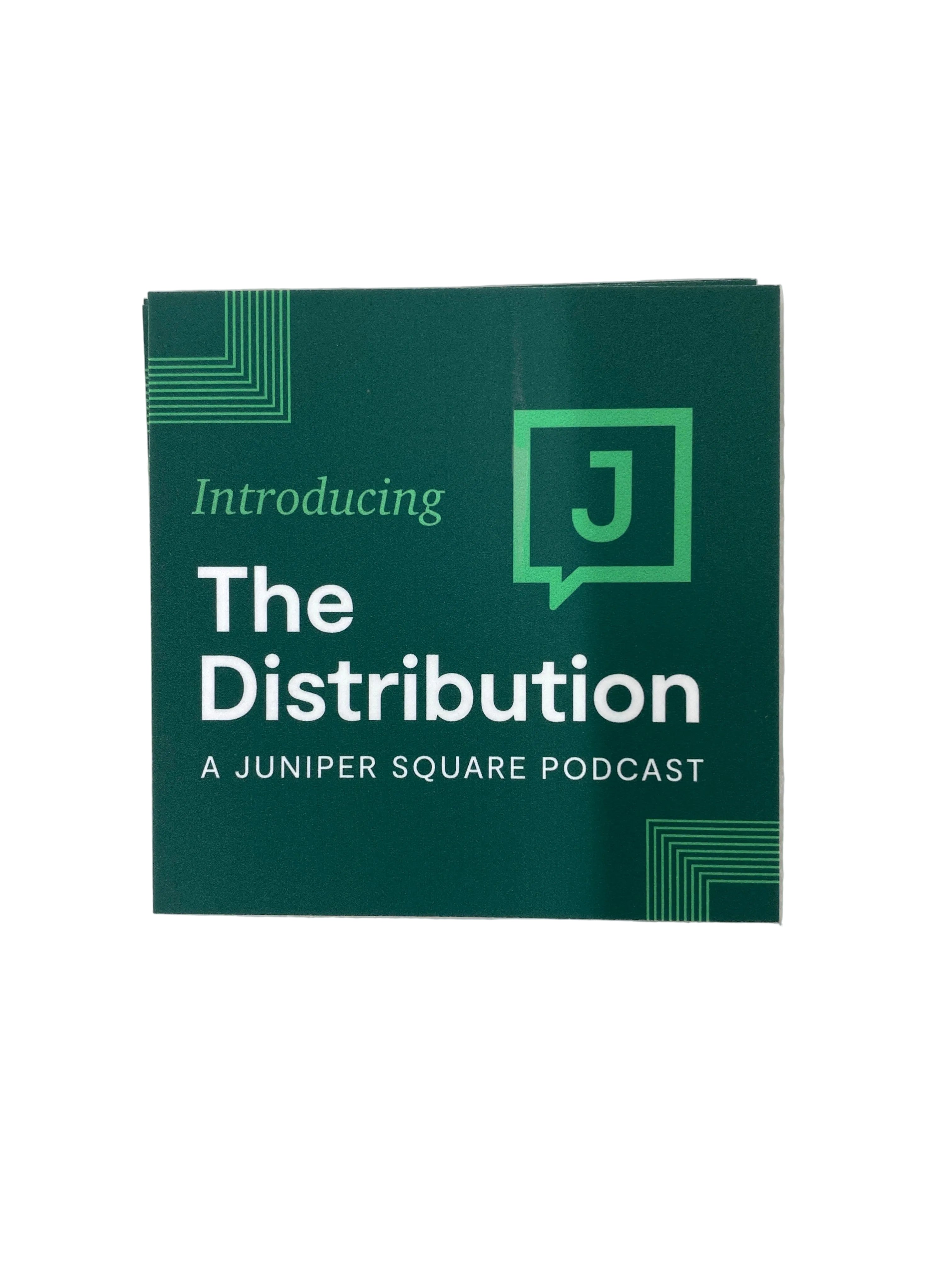Juniper Square Podcast The Distribution Cards
