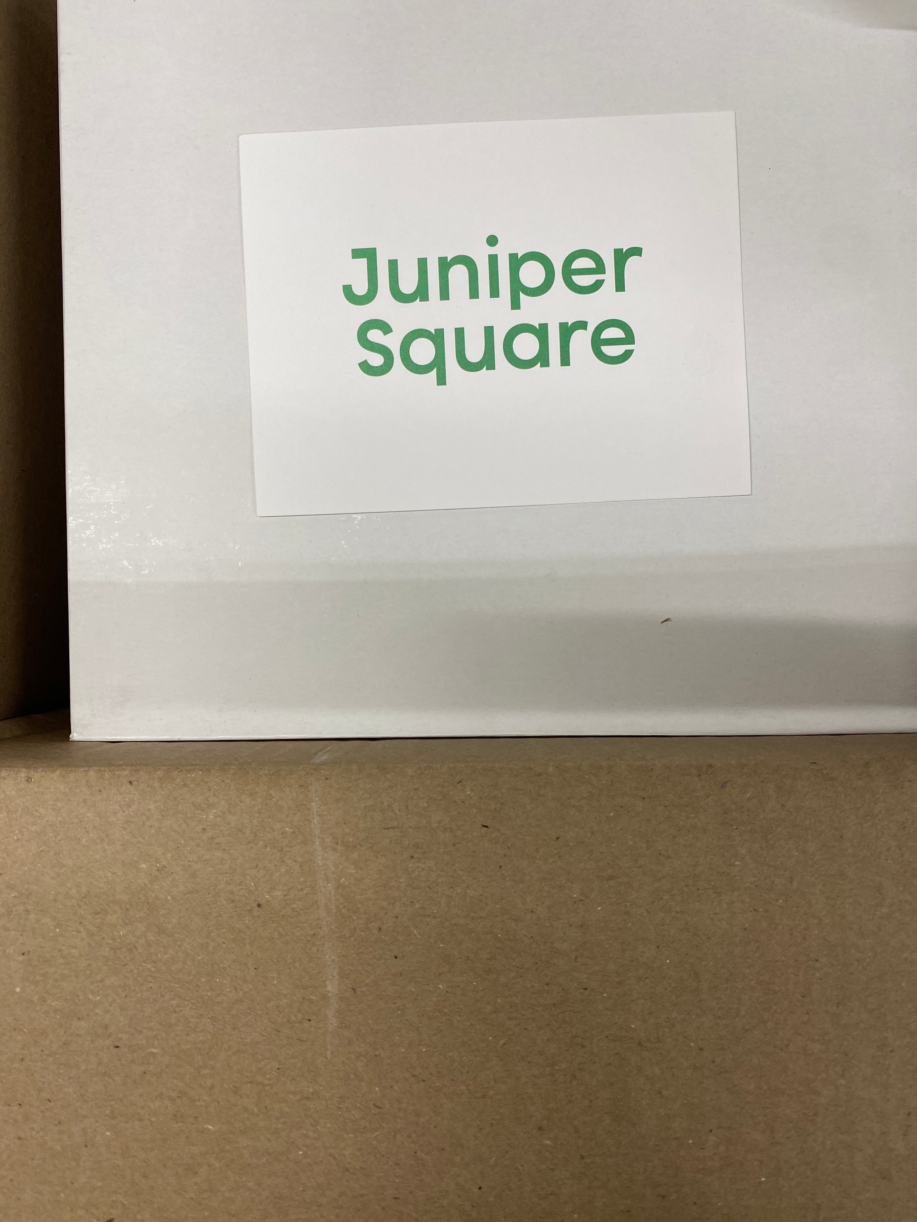 Blank White Juniper Square Card