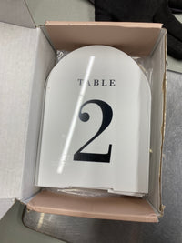 New Teacher Center Box of Acrylic Table Signs and Cards