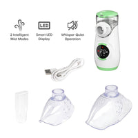 Pursonic Portable Ultrafine Mesh Nebulizer | USB-C Rechargeable, Micro-Mesh Atomization, Adjustable Mist Modes & Auto-Cleaning Function