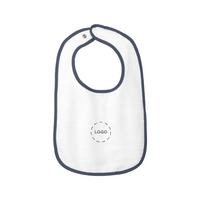 Rabbit Skins Infant Contrast Trim Terry Bib