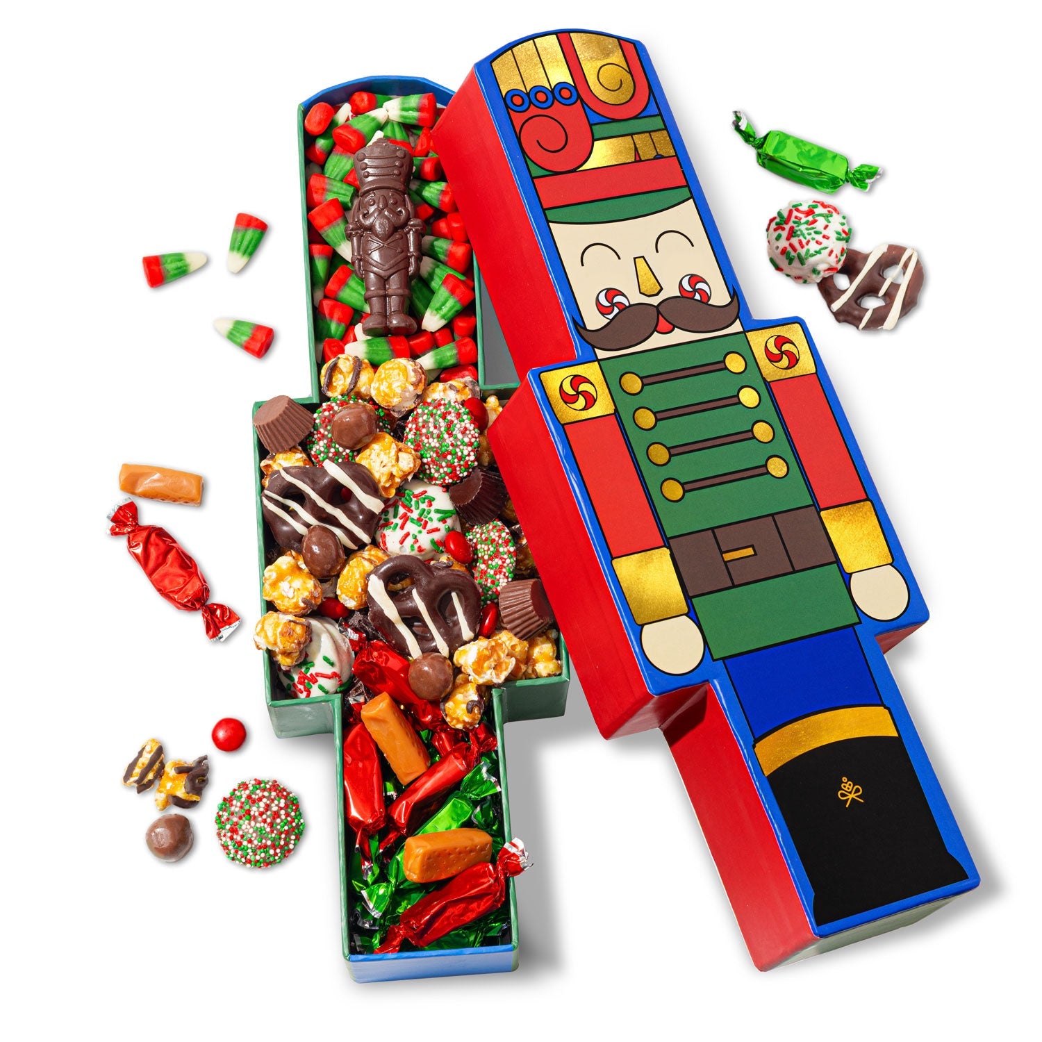 Christmas Gift Basket – Festive Soldier Box with Holiday Candy & Chocolate Assortment