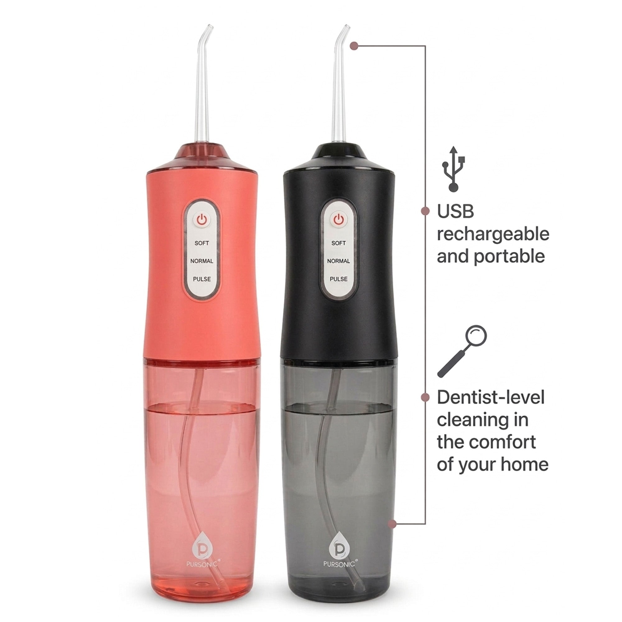 Him’s and Her’s – USB Rechargeable Water Flossers