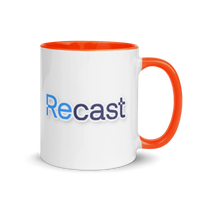 White Ceramic Mug with Color Inside