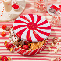 Christmas Gift Basket – Holiday Treat Assortment Box with Chocolates, Nuts & Caramels