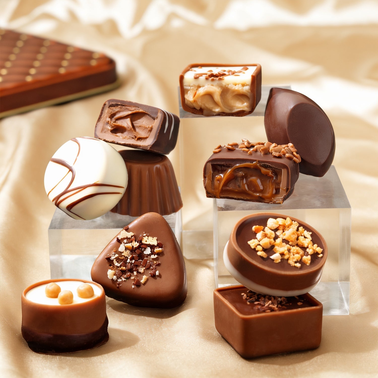 Chocolate Gift Basket – Belgian Truffles in Keepsake Box