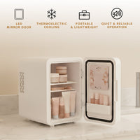 Pursonic Mini Beauty Fridge with LED Mirror Door